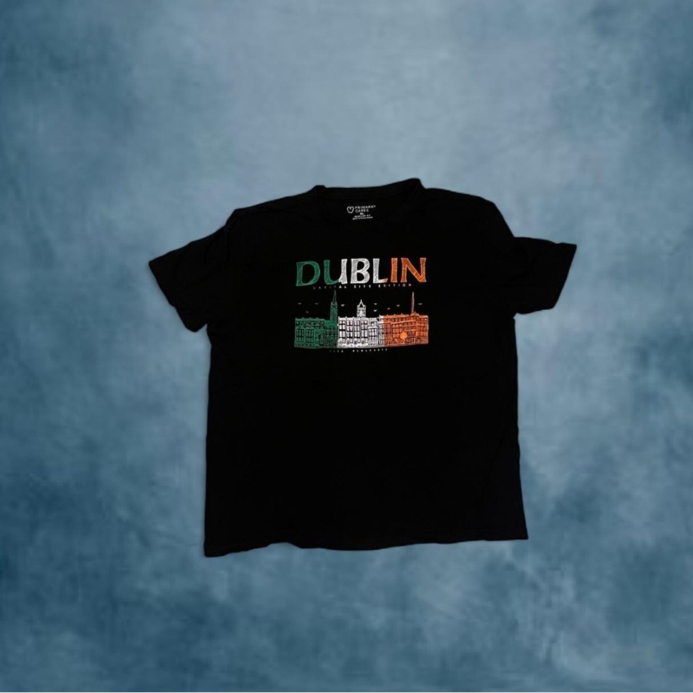 Primark Black Short Sleeve Dublin Tee